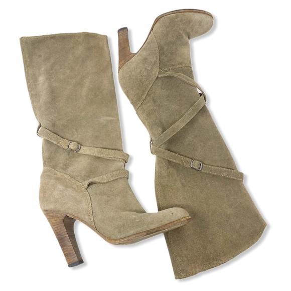 Comptoir Des Cotonniers Shoes - Comptoir Des Cotonniers Calf Boot Suede Taupe